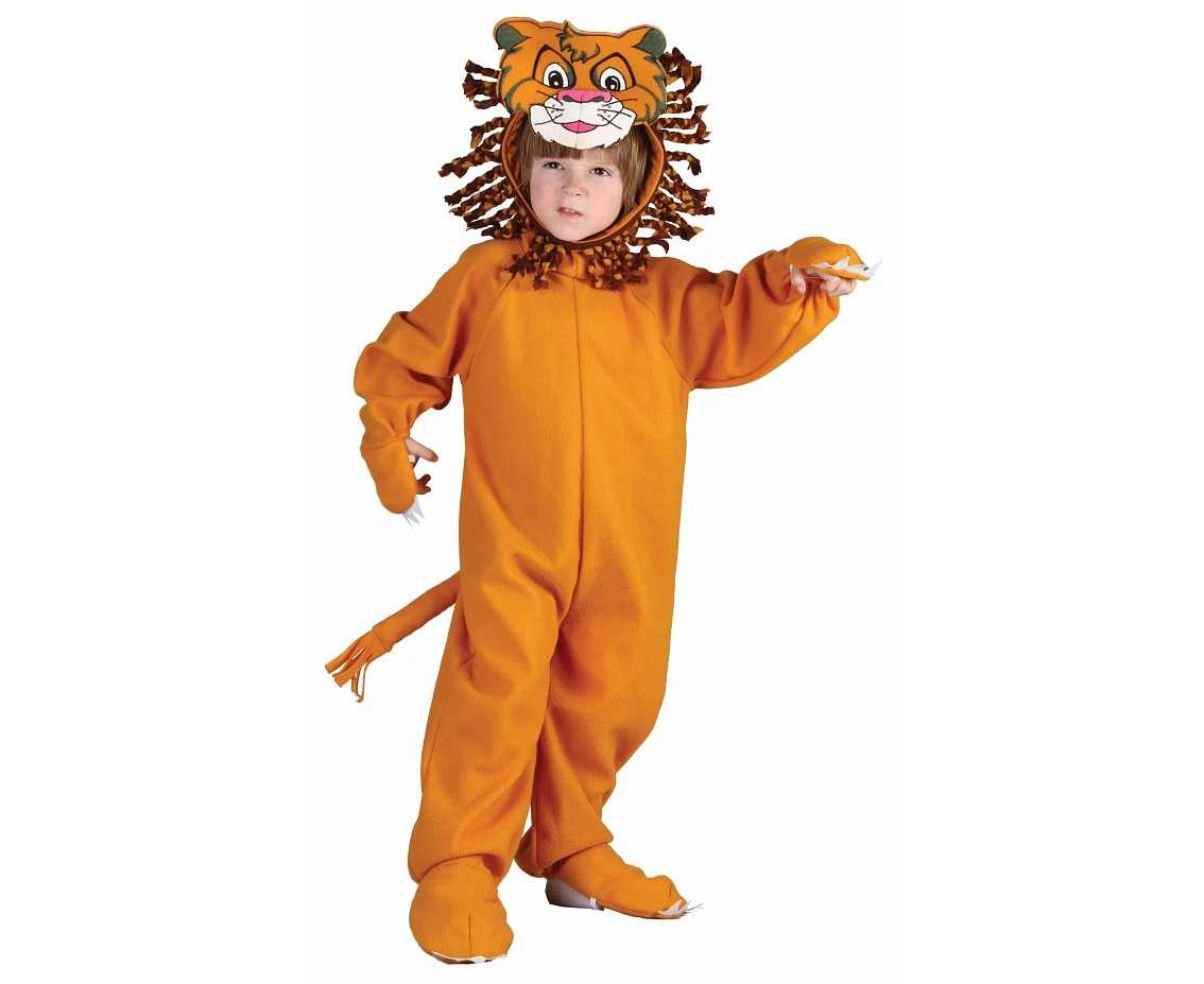 Role play-set for child Orange Lion (jumpsuit, hood, tail), size 92/104 cm